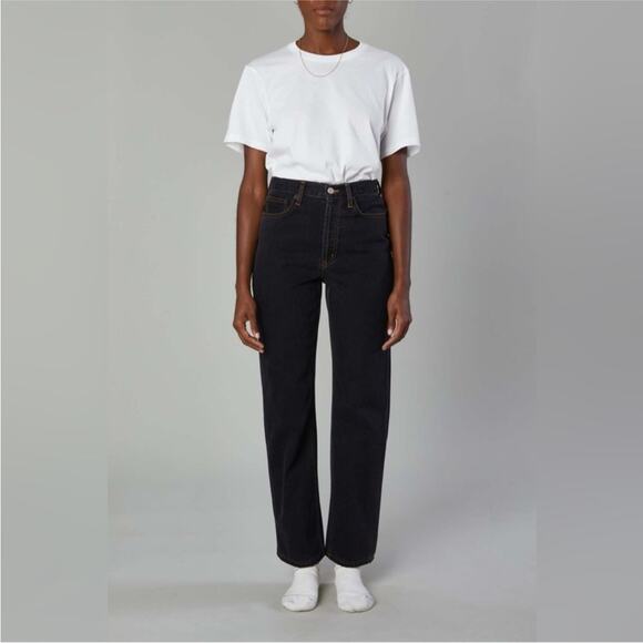 Still Here Burgundy Childhood Jeans in Washed Black Size 26